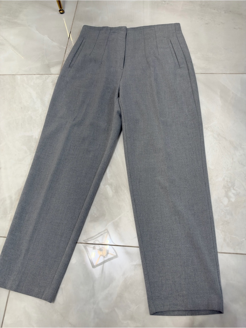 Zara Light Gray Tailored Dress Pants